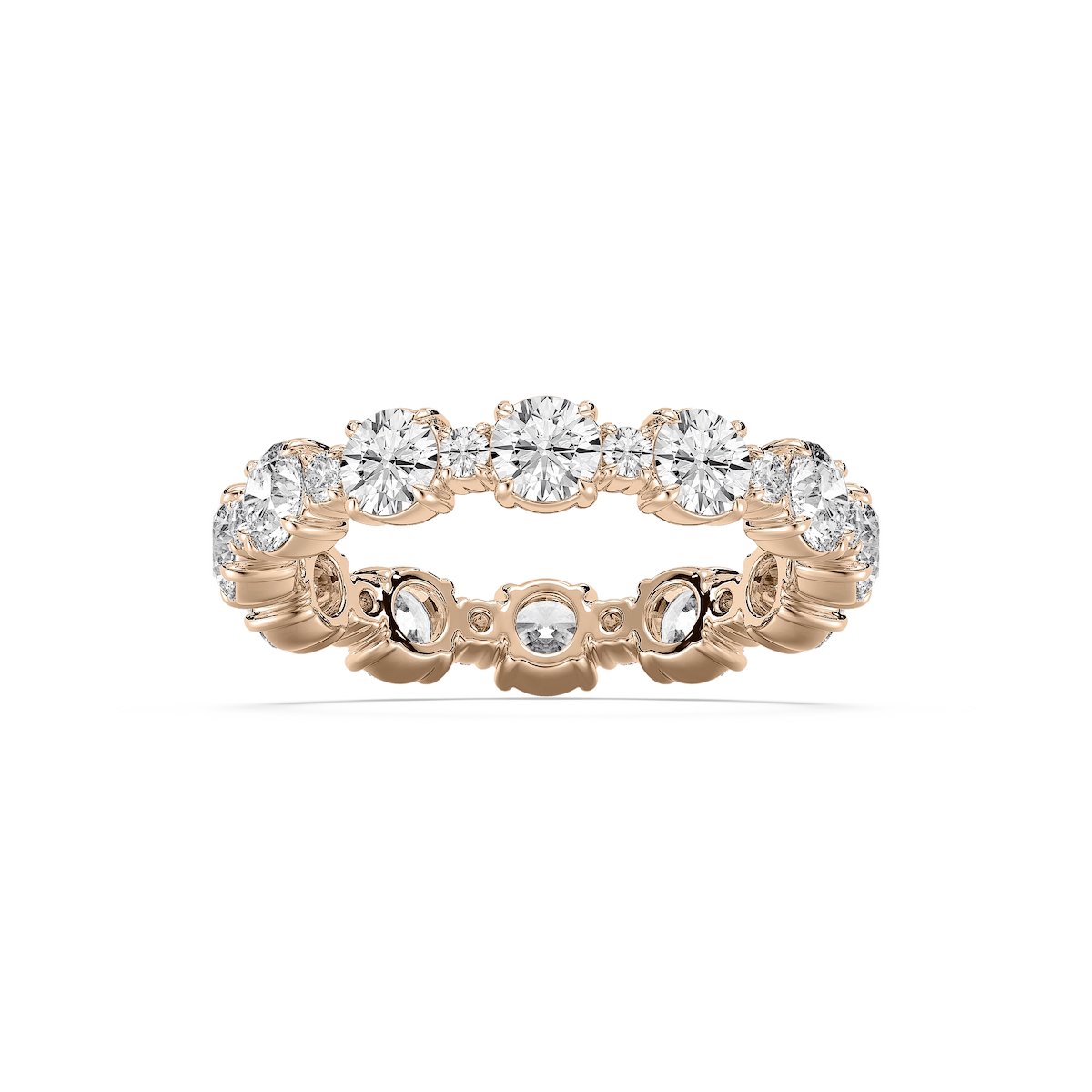 Wrenlee 2 ¾ ctw Round Lab Grown Diamond Alternating Eternity Band