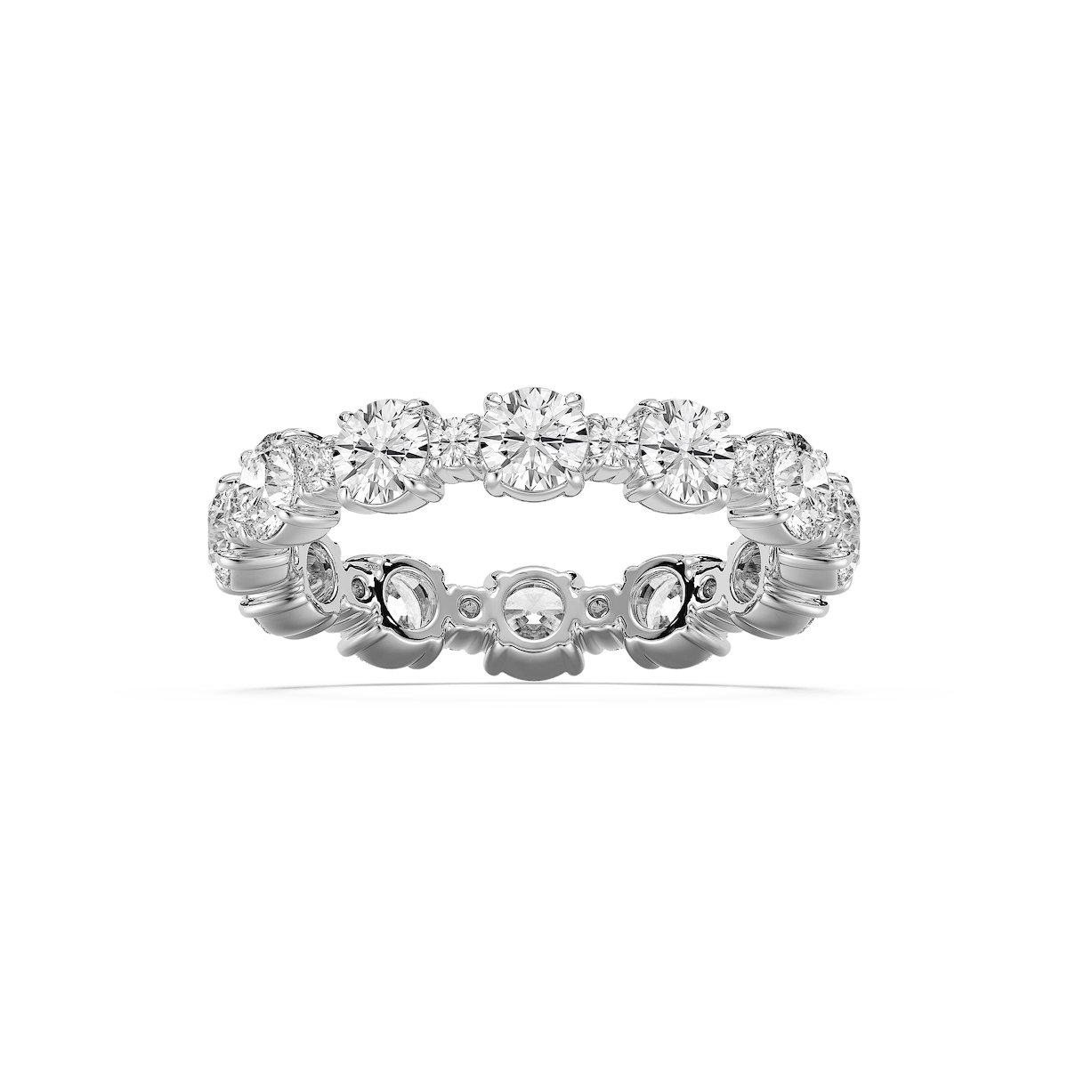 Wrenlee 2 ¾ ctw Round Lab Grown Diamond Alternating Eternity Band
