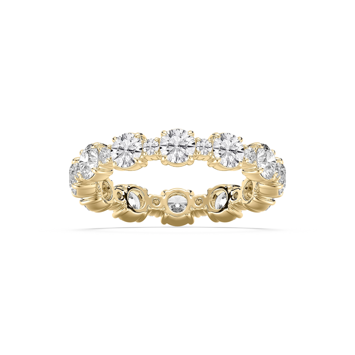 Wrenlee 2 ¾ ctw Round Lab Grown Diamond Alternating Eternity Band