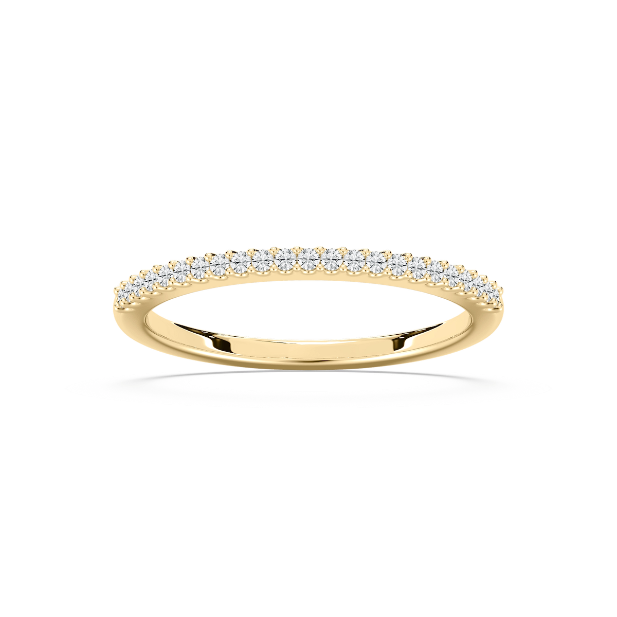 Hailey 1/8 ctw Round Lab Grown Diamond Shared Prong Stackable Band