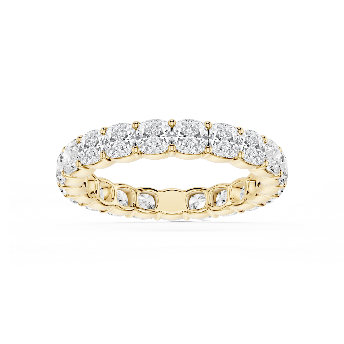 Harlow Cushion Lab Grown Diamond Shared Prong Eternity Band