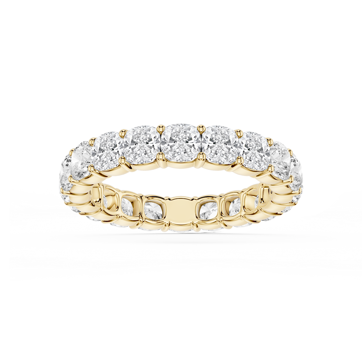 Harlow Cushion Lab Grown Diamond Shared Prong Eternity Band