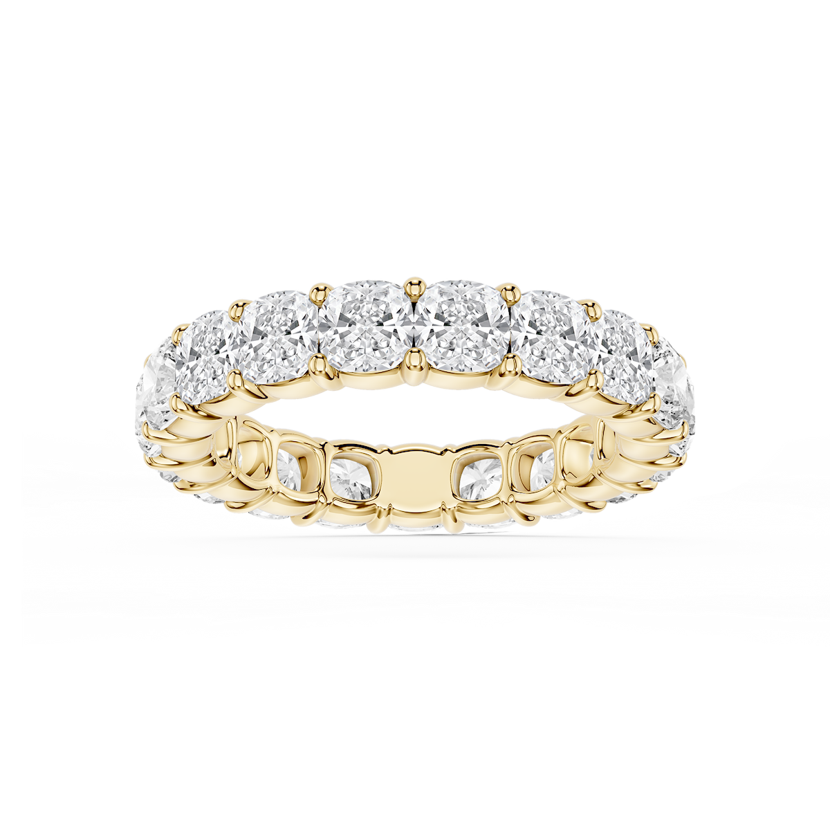 Harlow Cushion Lab Grown Diamond Shared Prong Eternity Band