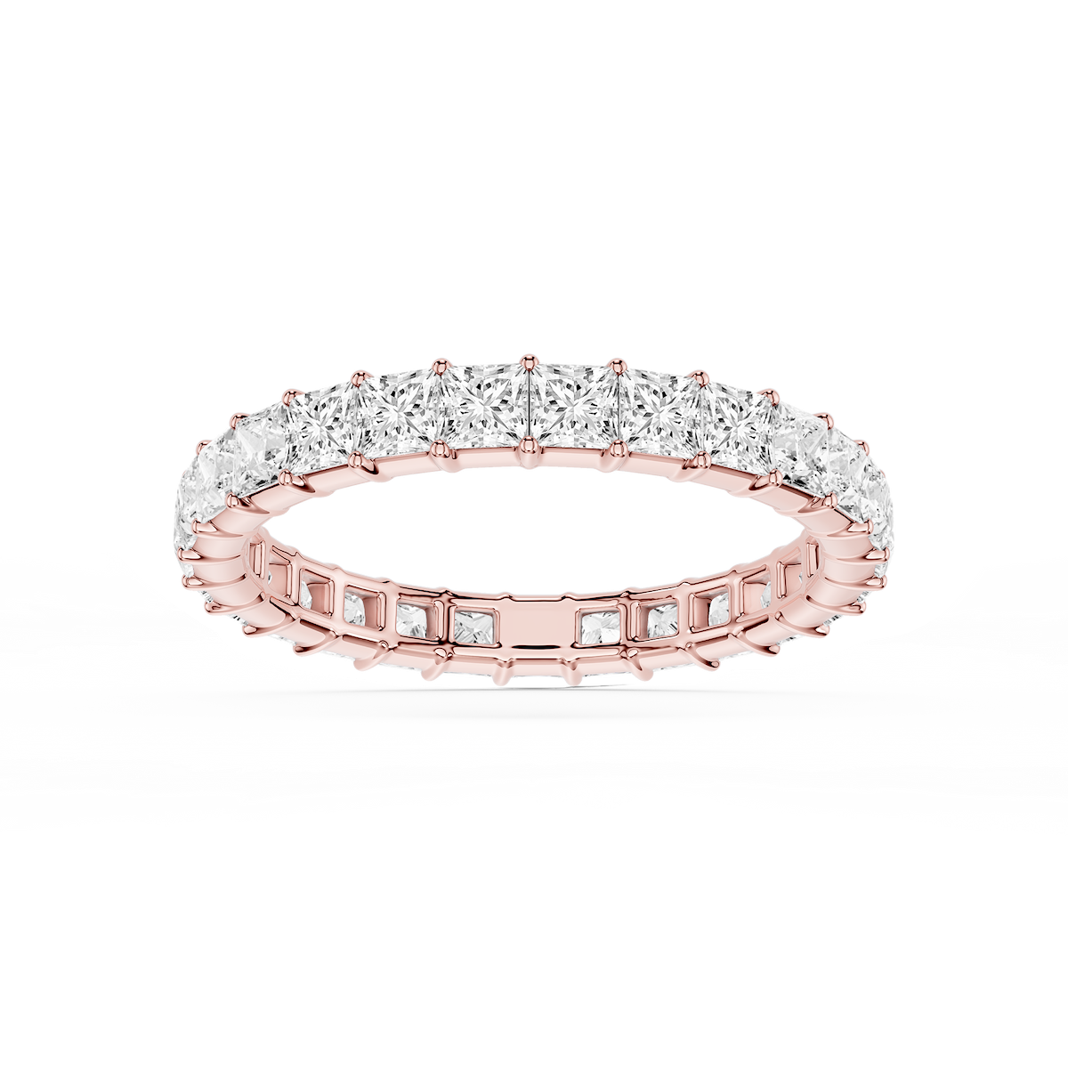 Harlow Princess Lab Grown Diamond Shared Prong Eternity Band
