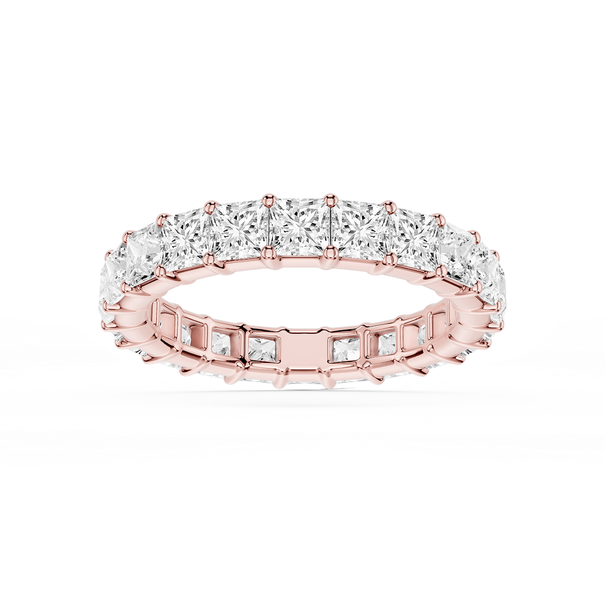 Harlow Princess Lab Grown Diamond Shared Prong Eternity Band