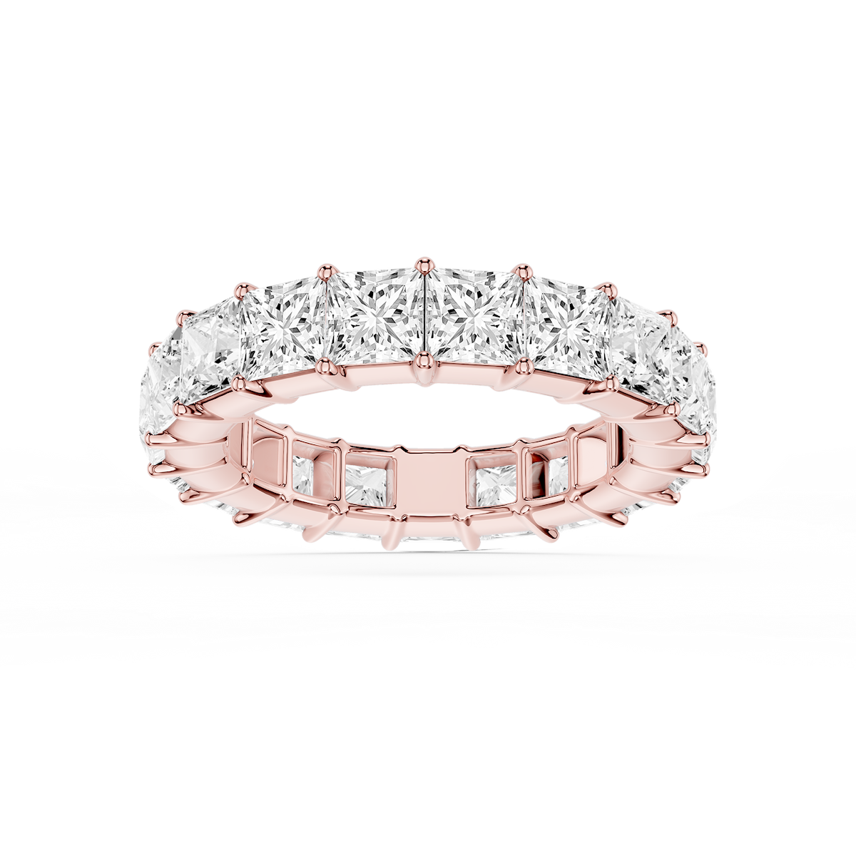 Harlow Princess Lab Grown Diamond Shared Prong Eternity Band