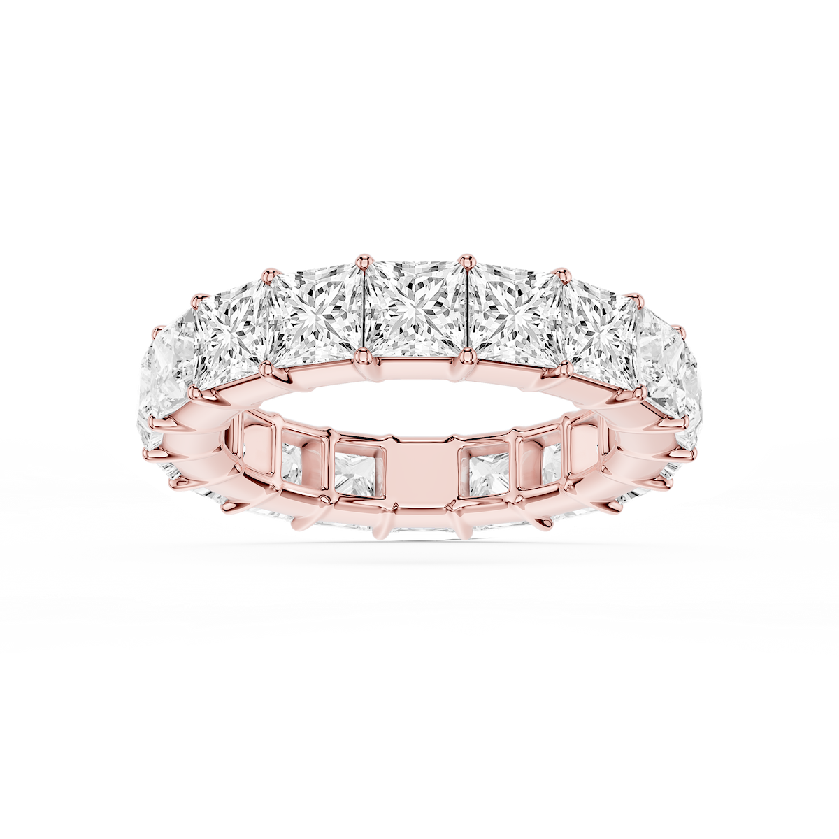 Harlow Princess Lab Grown Diamond Shared Prong Eternity Band