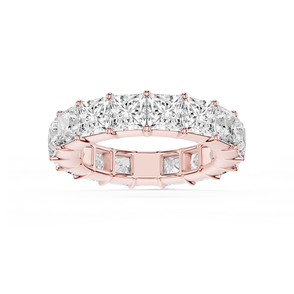 Harlow Princess Lab Grown Diamond Shared Prong Eternity Band