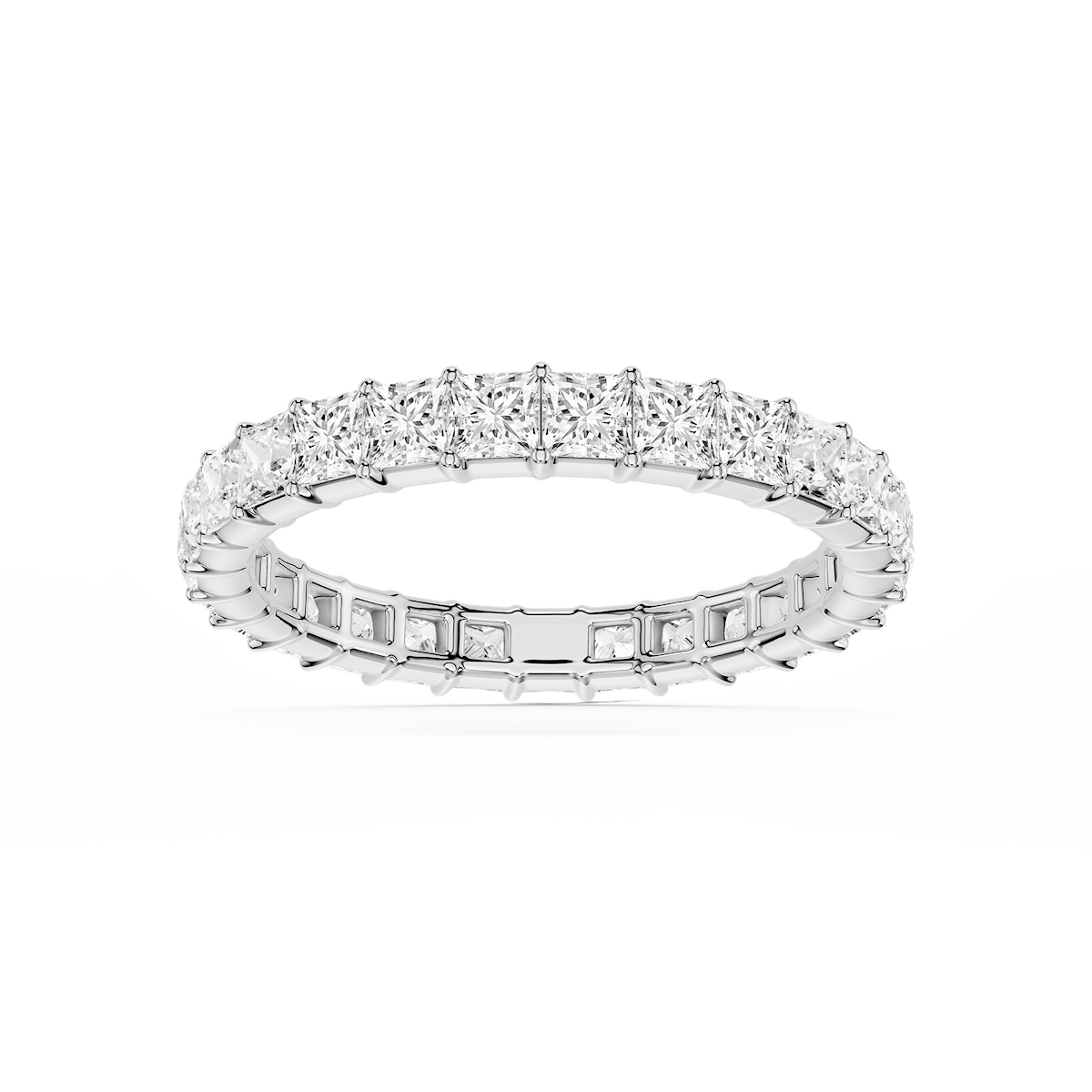 Harlow Princess Lab Grown Diamond Shared Prong Eternity Band