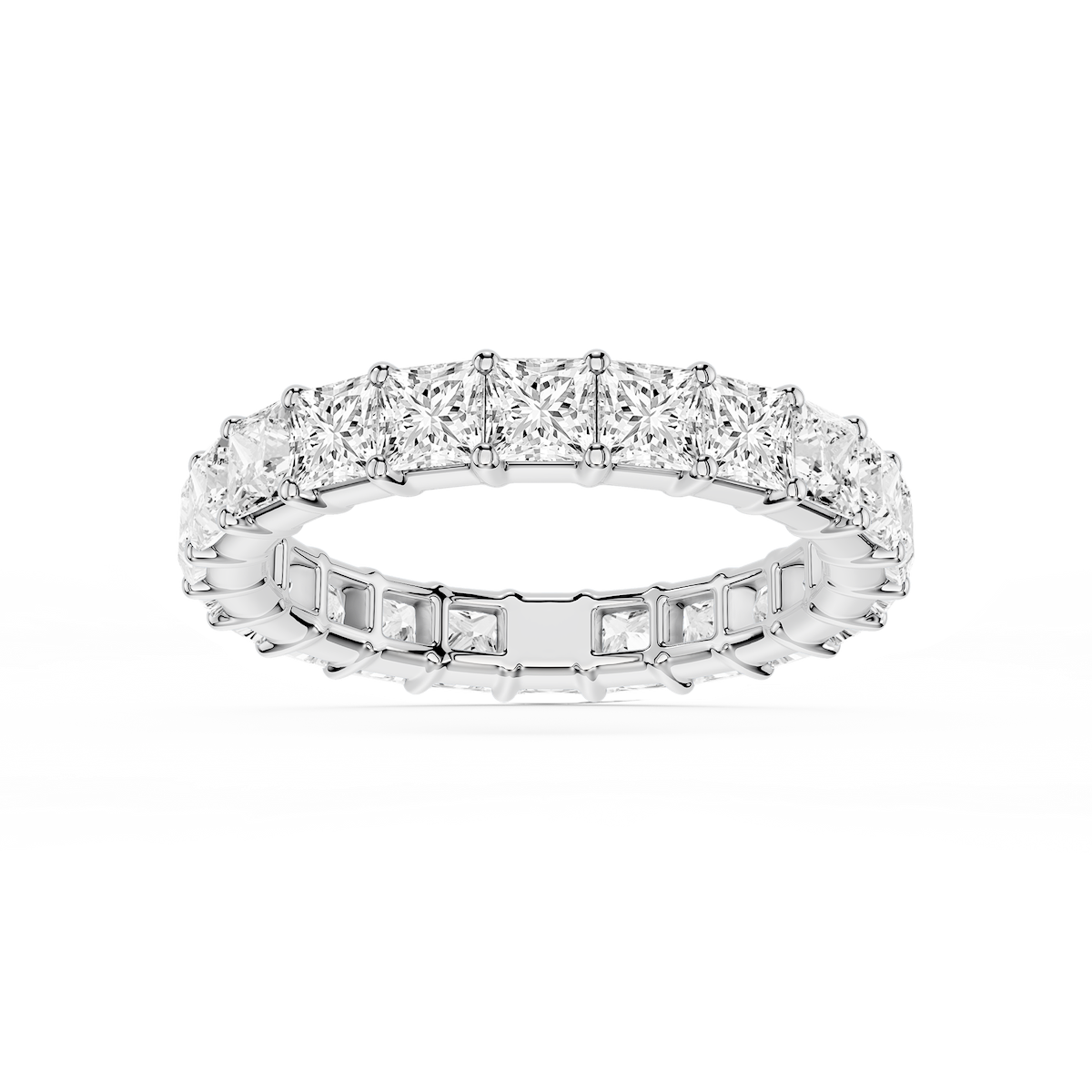 Harlow Princess Lab Grown Diamond Shared Prong Eternity Band