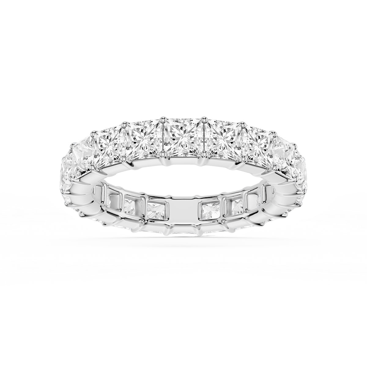 Harlow Princess Lab Grown Diamond Shared Prong Eternity Band