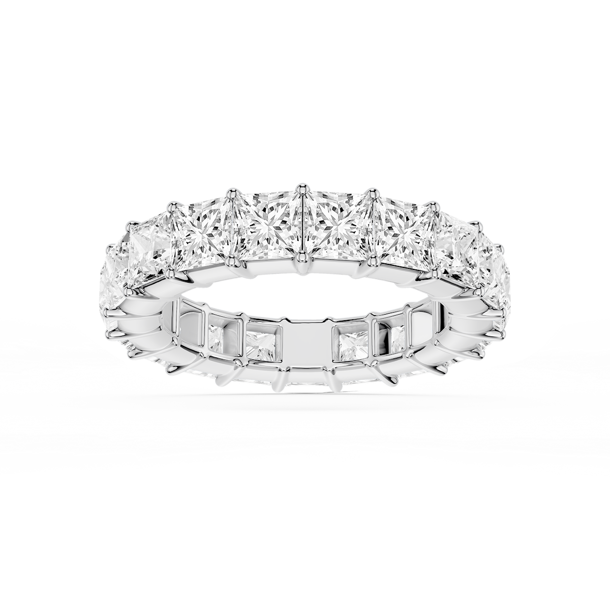 Harlow Princess Lab Grown Diamond Shared Prong Eternity Band