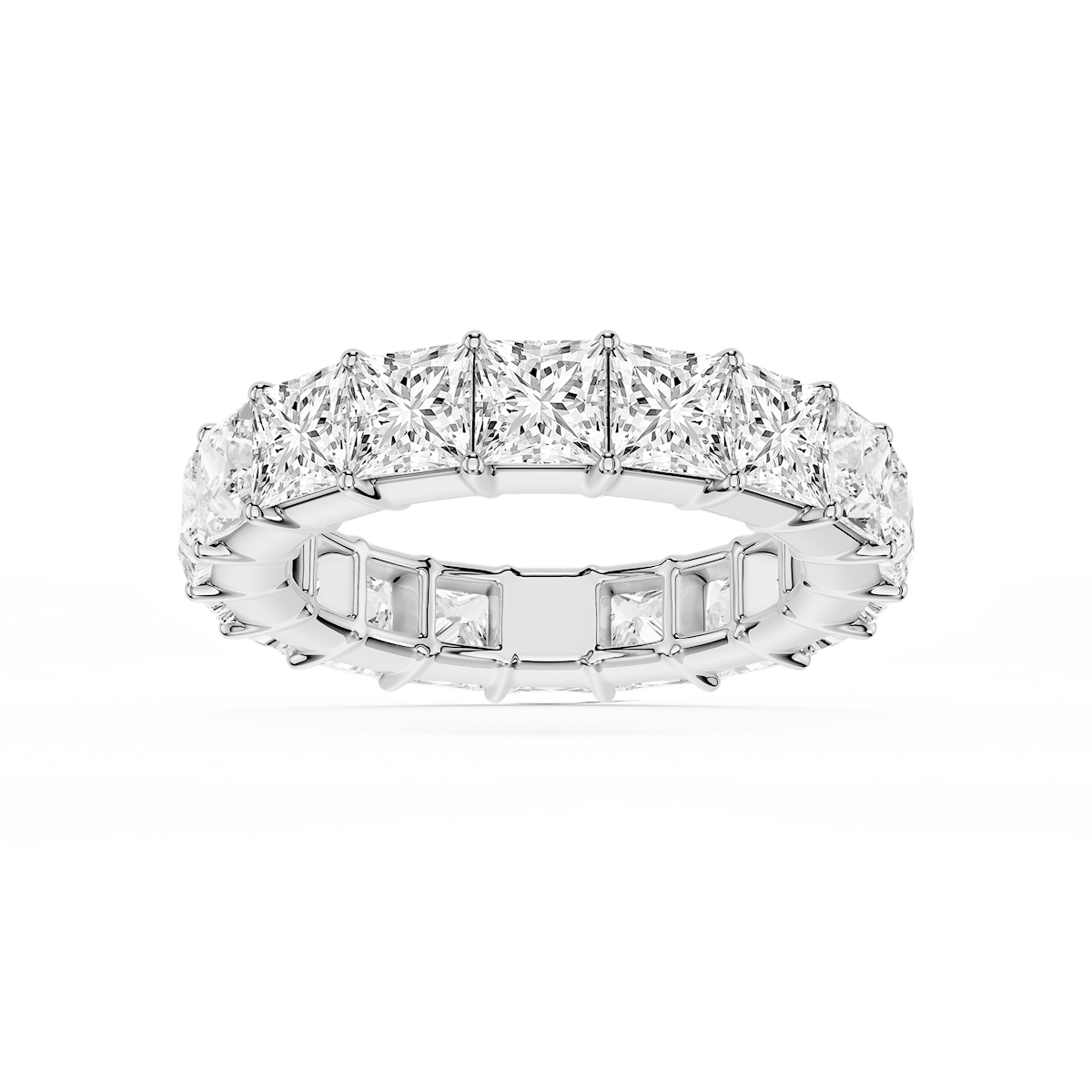 Harlow Princess Lab Grown Diamond Shared Prong Eternity Band