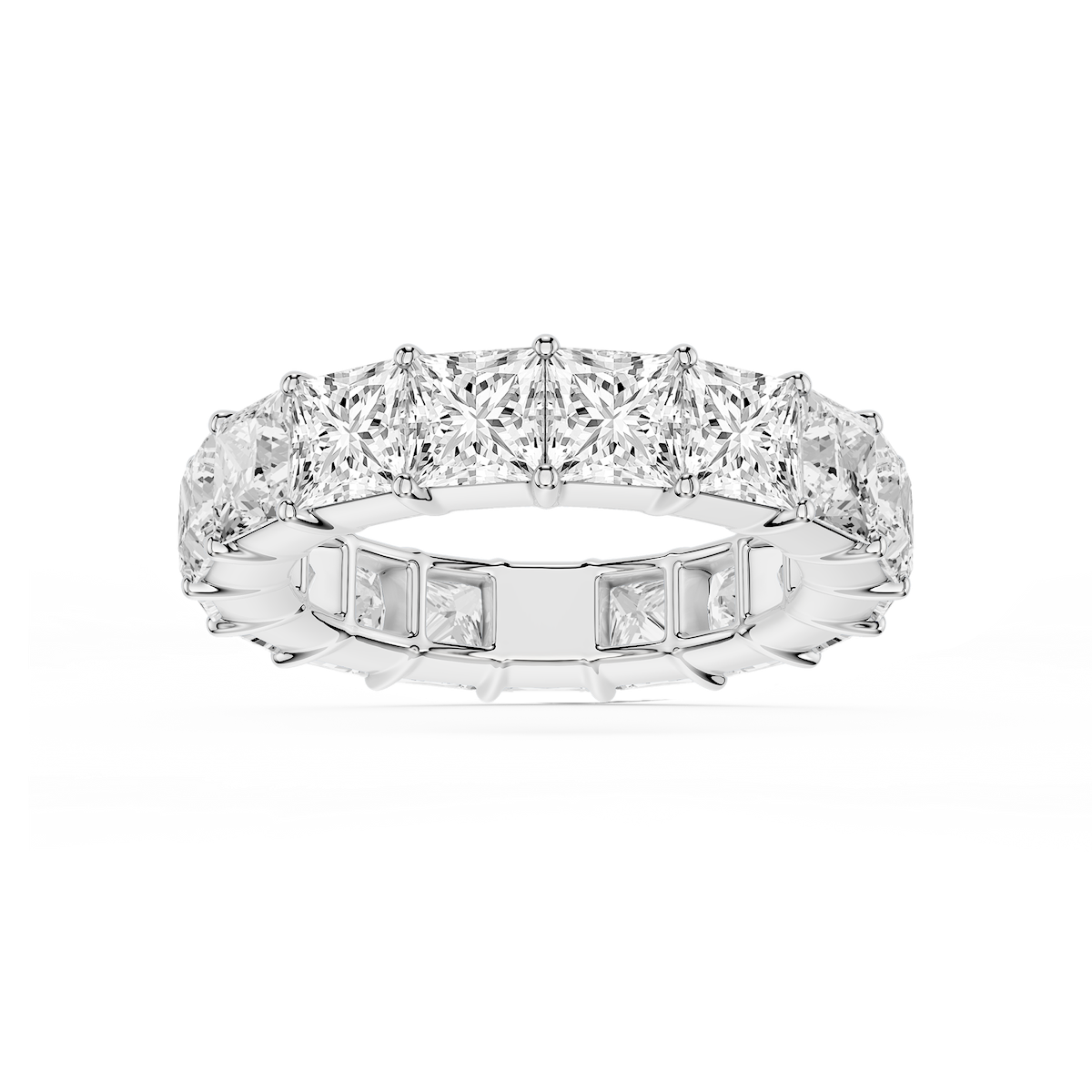 Harlow Princess Lab Grown Diamond Shared Prong Eternity Band
