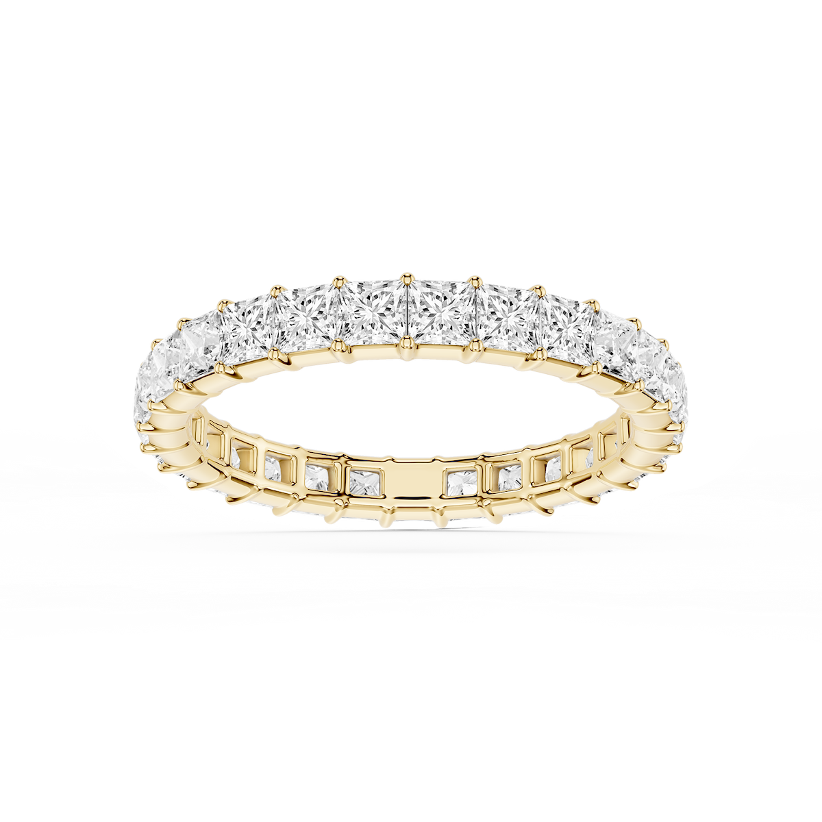 Harlow Princess Lab Grown Diamond Shared Prong Eternity Band