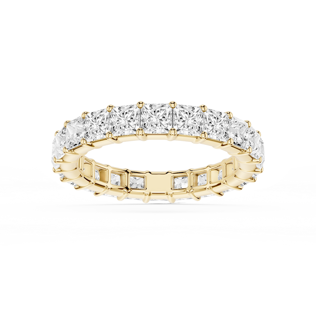 Harlow Princess Lab Grown Diamond Shared Prong Eternity Band