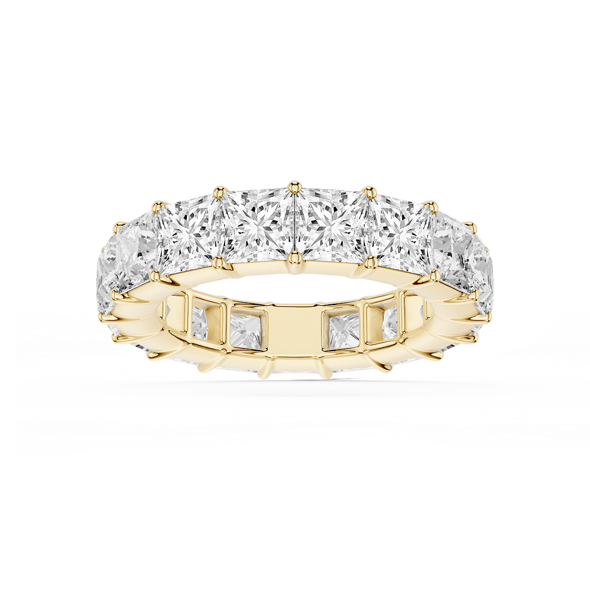 Harlow Princess Lab Grown Diamond Shared Prong Eternity Band