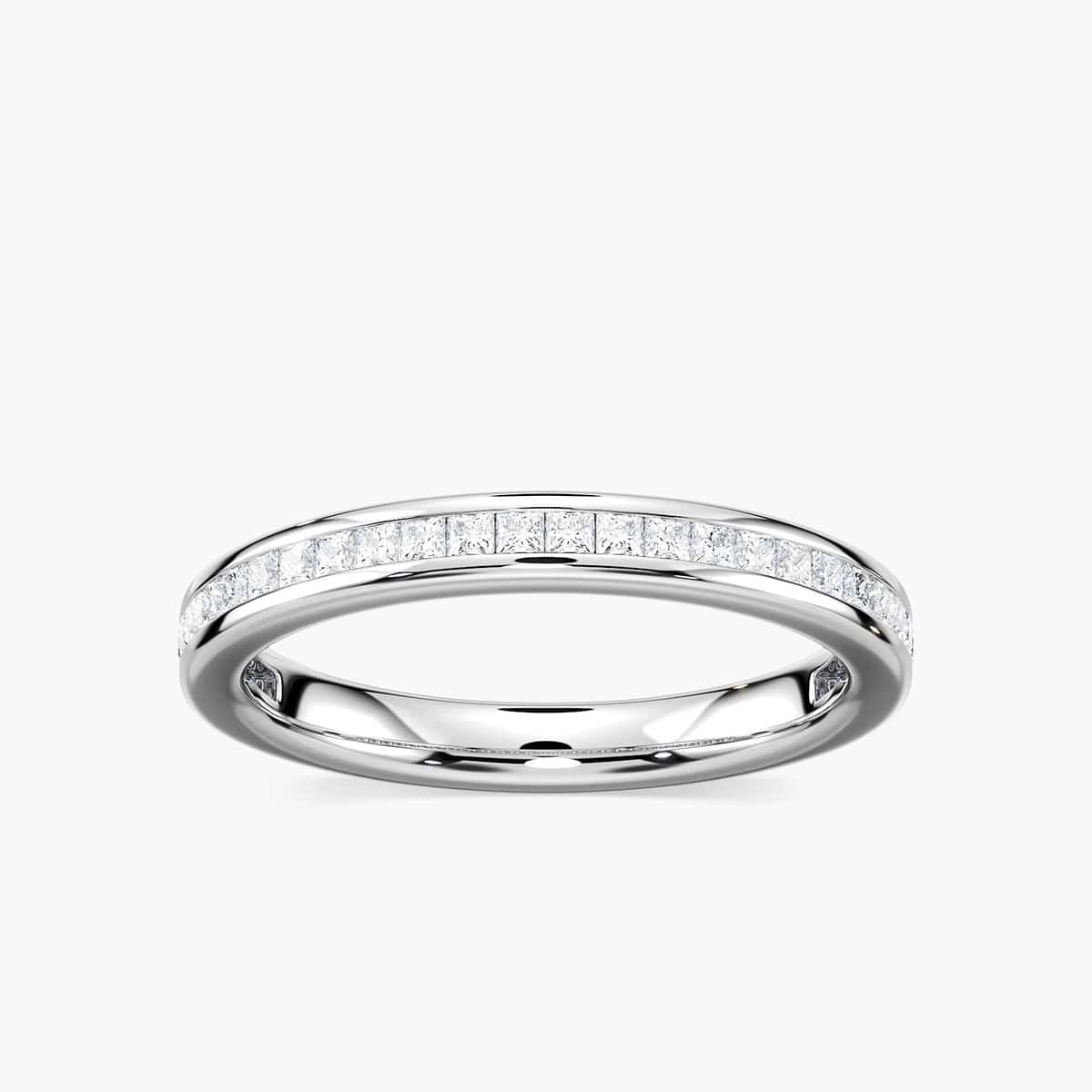 Hazel 1/2 ctw Princess Lab Grown Diamond Channel Set Wedding Band