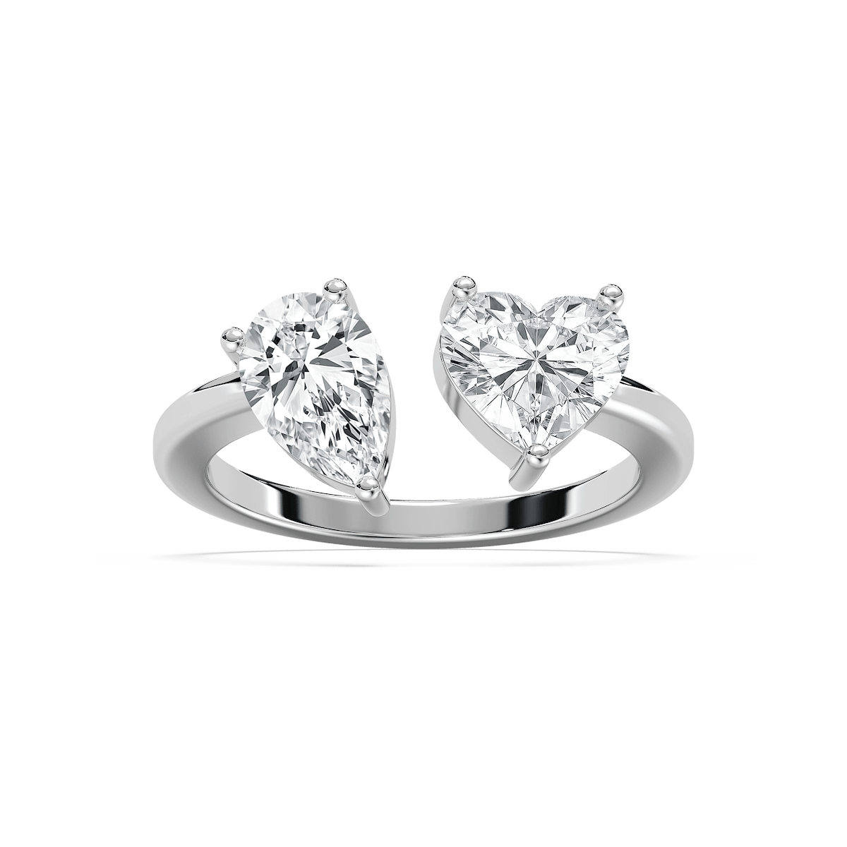 Heart Toi et Moi Ring