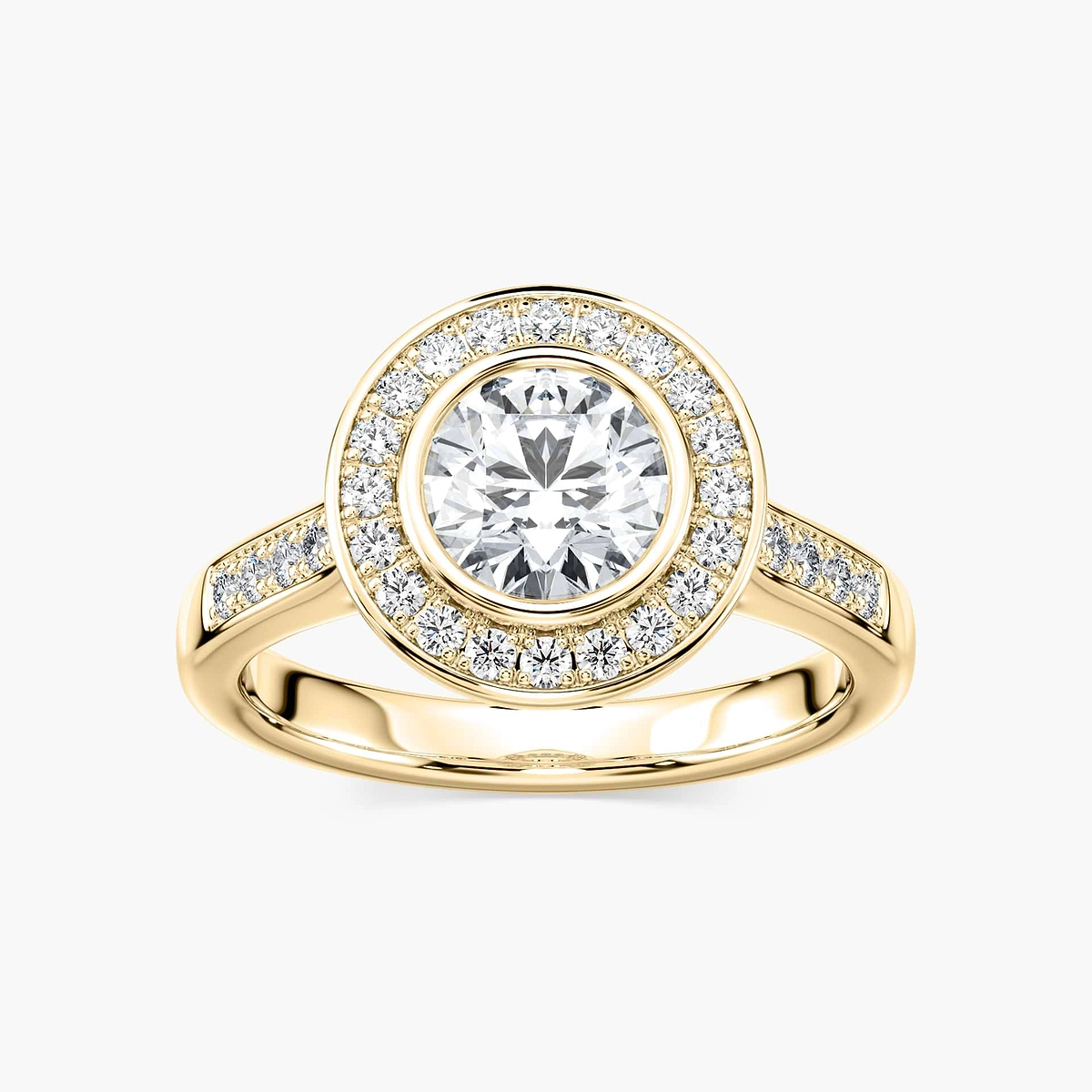 Delilah Lab Grown Diamond Vintage Heirloom Halo Engagement Ring