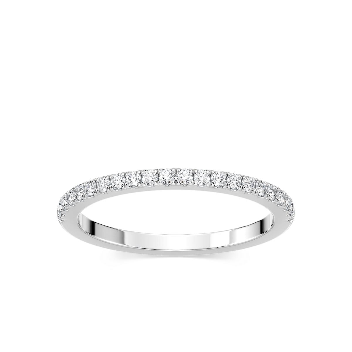 Zoey 1/4 ctw Round Lab Grown Diamond Pave Wedding Band