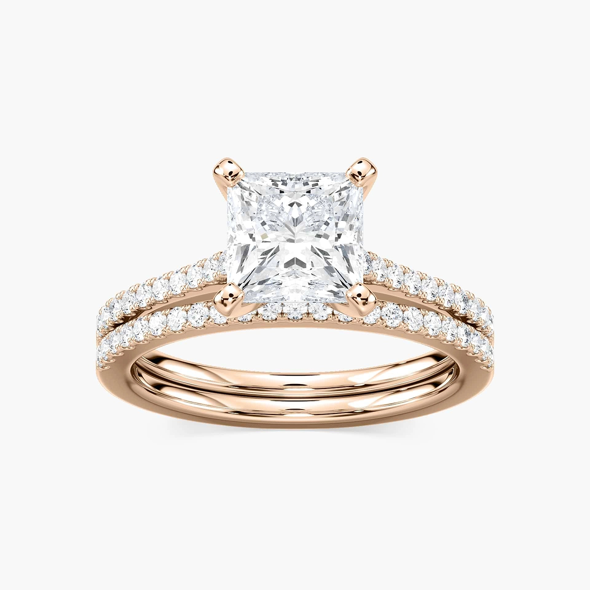 Eliana Lab Grown Diamond Petite Prong Wedding Set