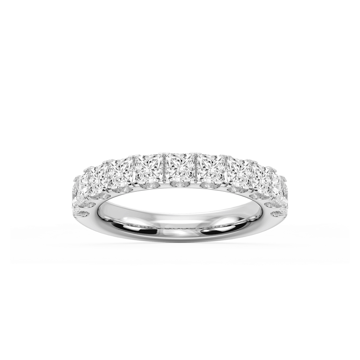 Jennifer Princess Lab Grown Diamond Eleven Stone Anniversary Band