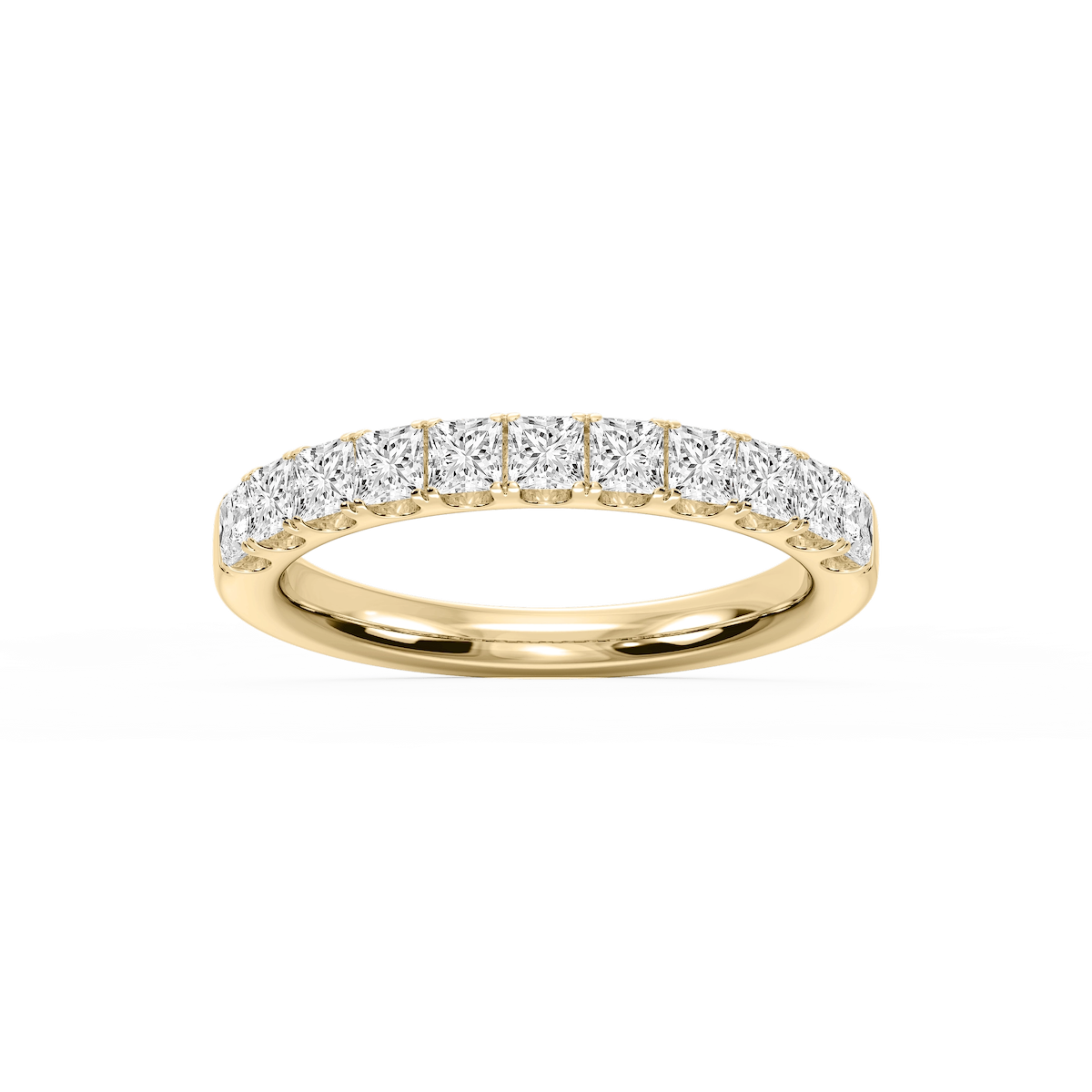 Jennifer Princess Lab Grown Diamond Eleven Stone Anniversary Band