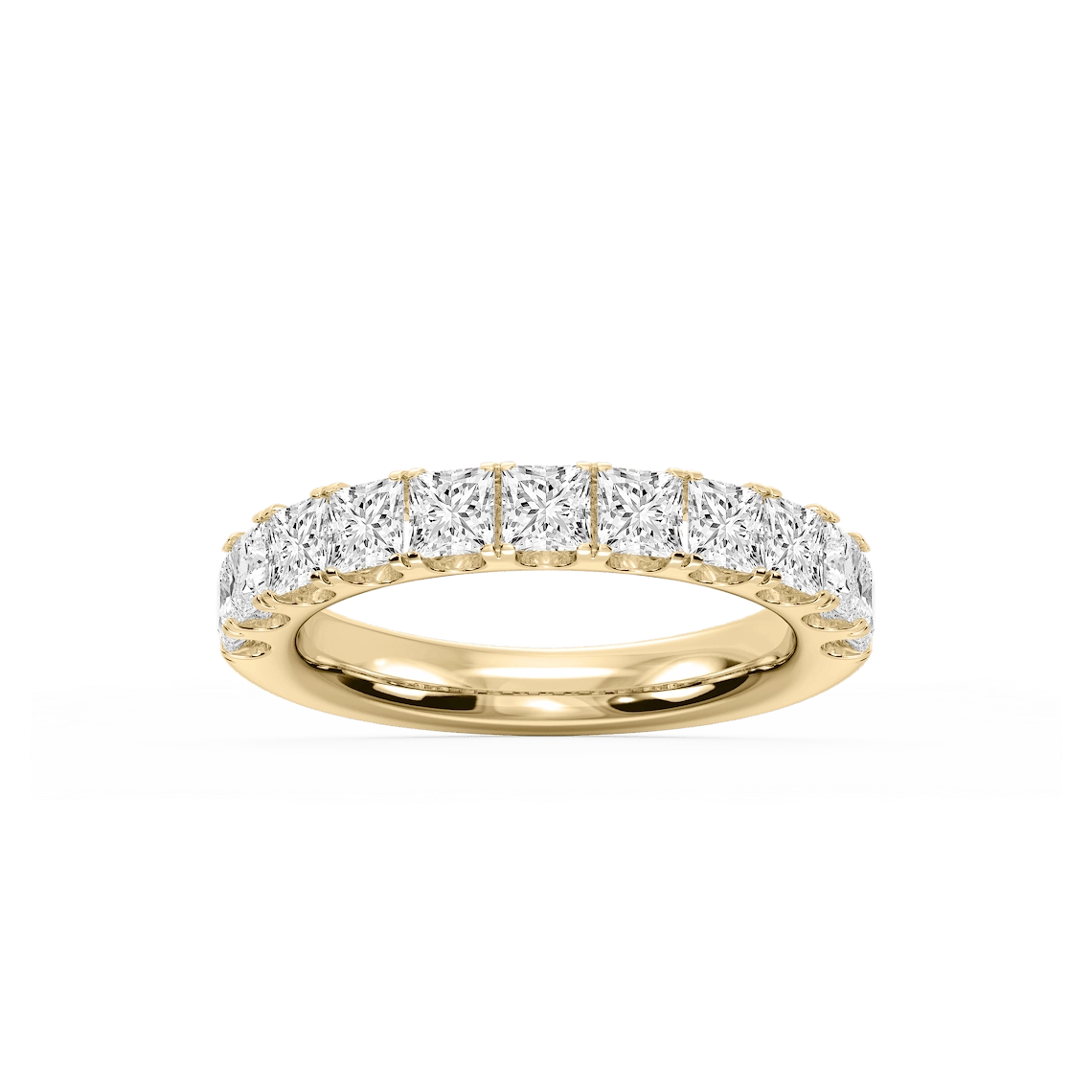 Jennifer Princess Lab Grown Diamond Eleven Stone Anniversary Band