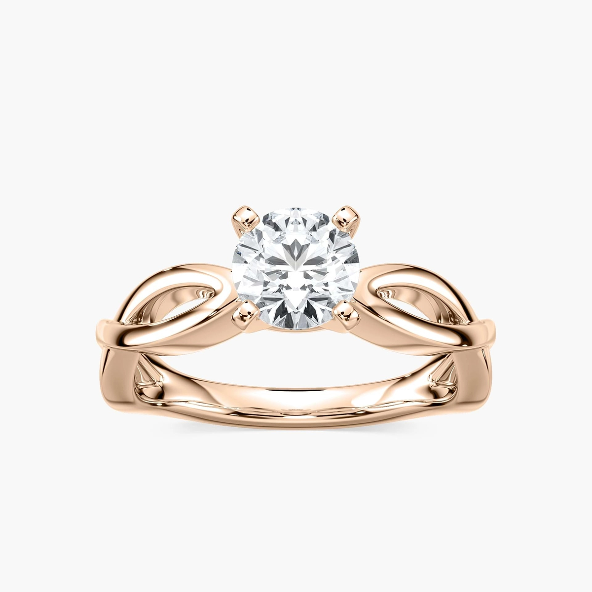 Karina Lab Grown Diamond Twist Solitaire Engagement Ring