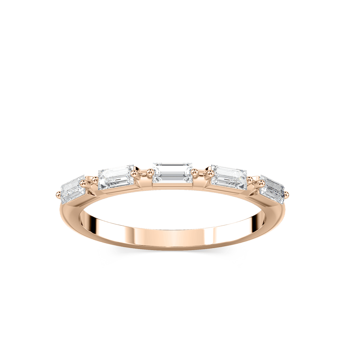 Kira 1/3 ctw Baguette Lab Grown Diamond Station Anniversary Band