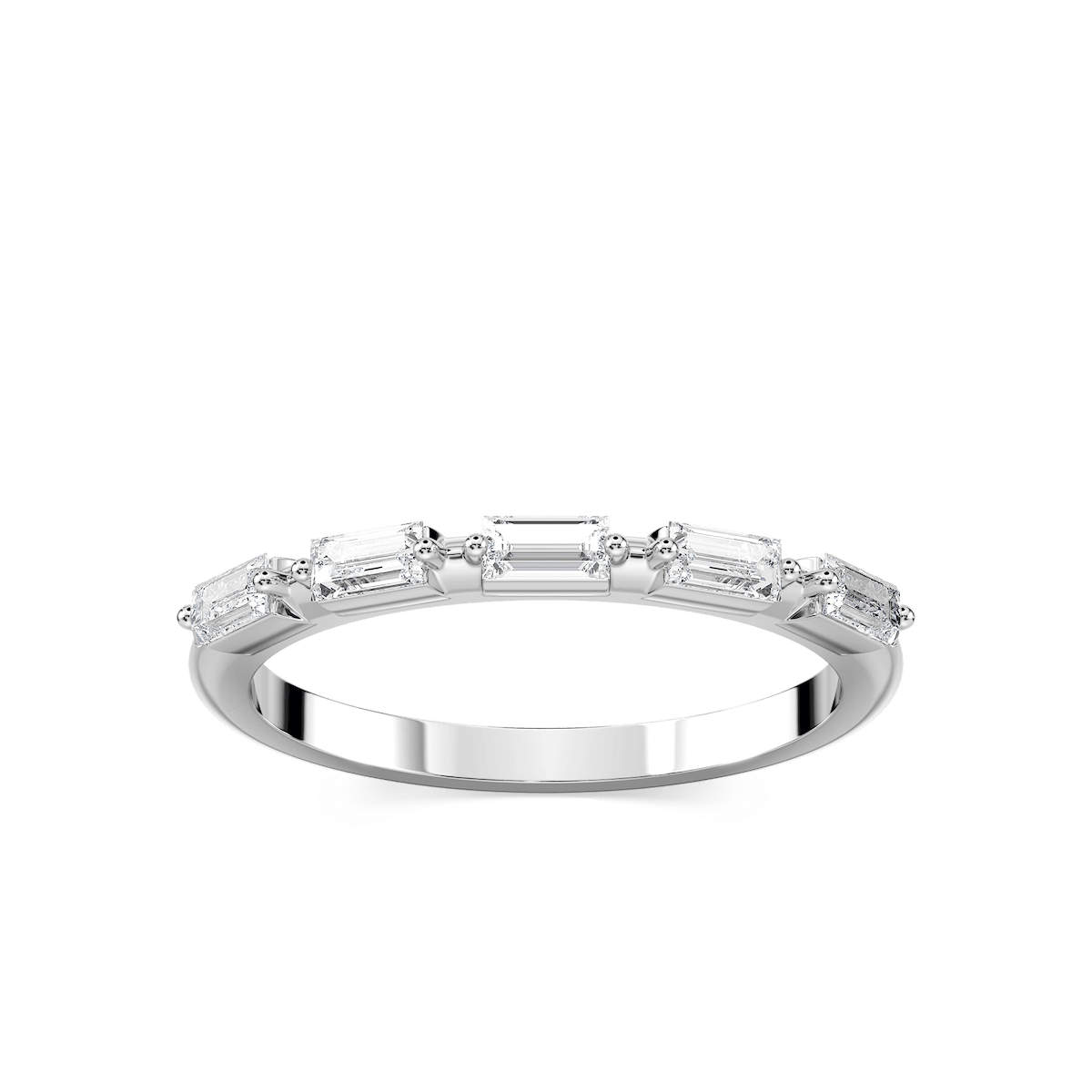 Kira 1/3 ctw Baguette Lab Grown Diamond Station Anniversary Band