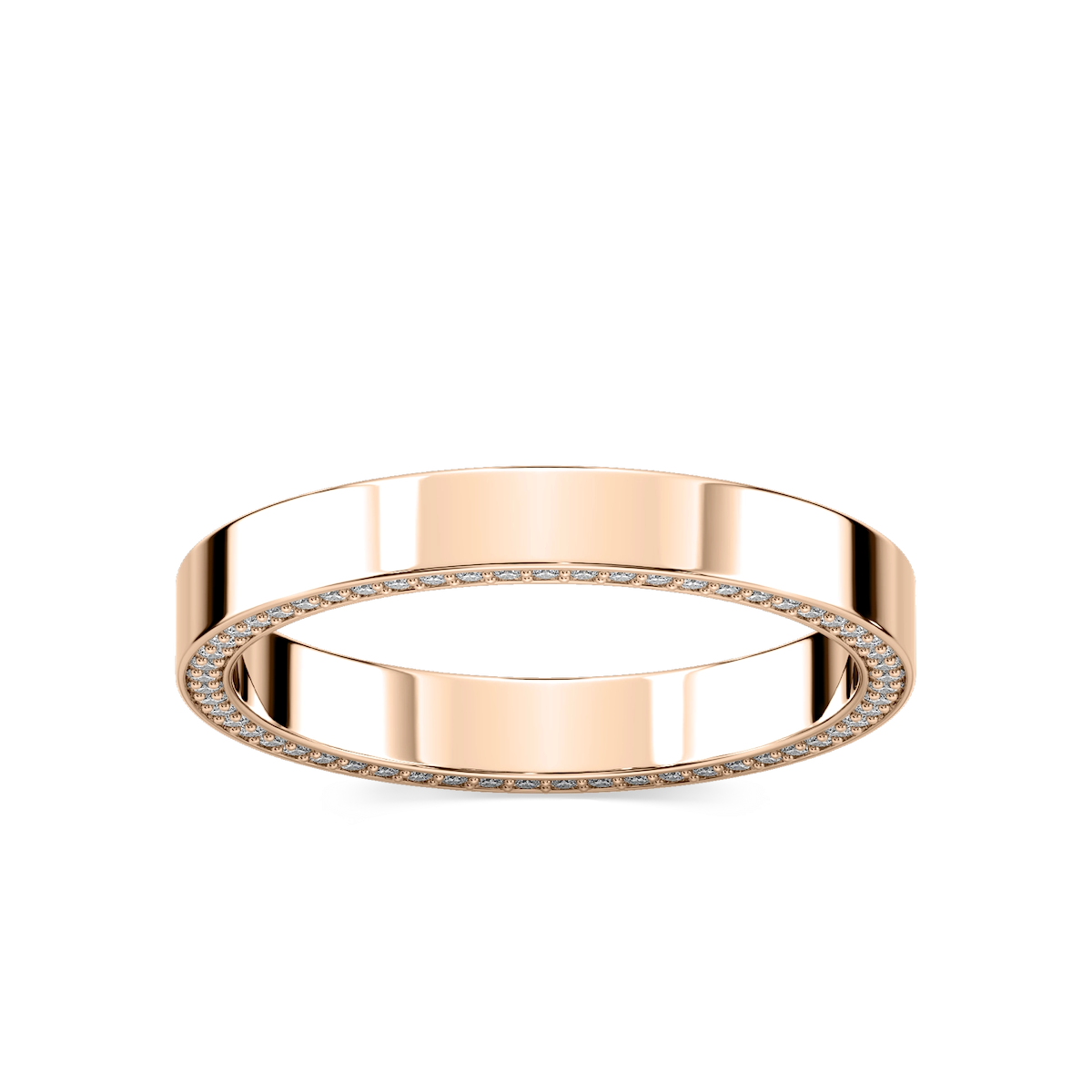 Kona 1/3 ctw Round Lab Grown Diamond 3mm Flat Eternity Band