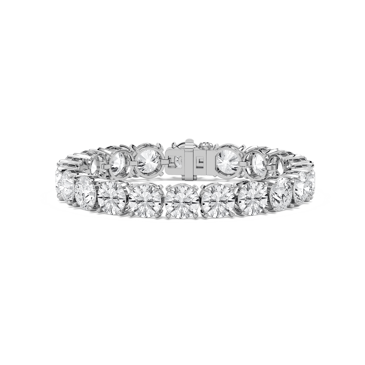 40 ctw Round Lab Grown Diamond Legacy Tennis Bracelet  - 7 Inches