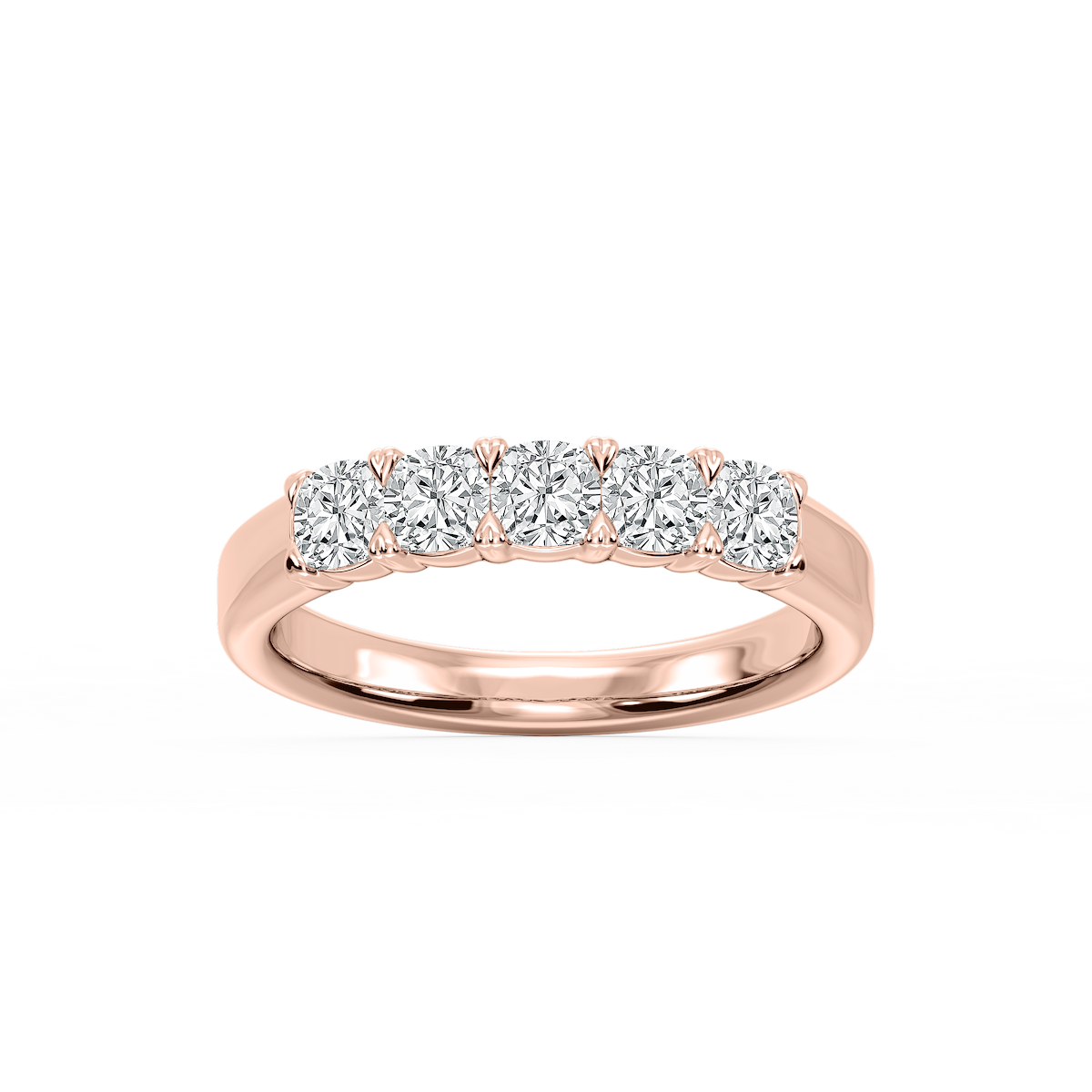 Kate Cushion Lab Grown Diamond 5-Stone V-Prong Anniversary Band