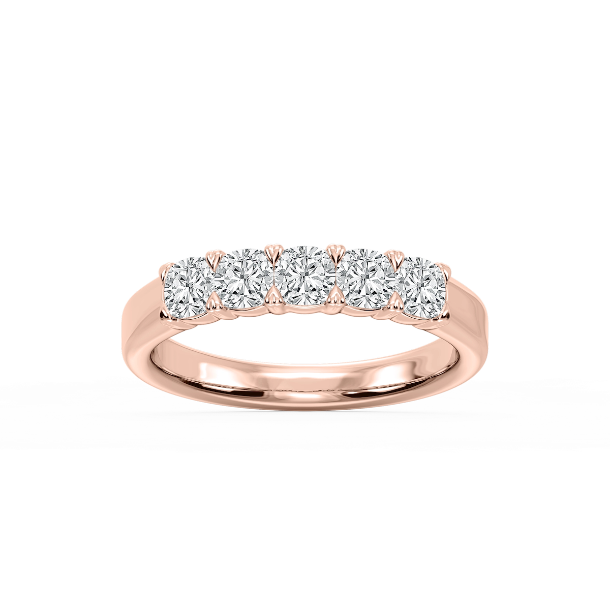 Kate Cushion Lab Grown Diamond 5-Stone V-Prong Anniversary Band