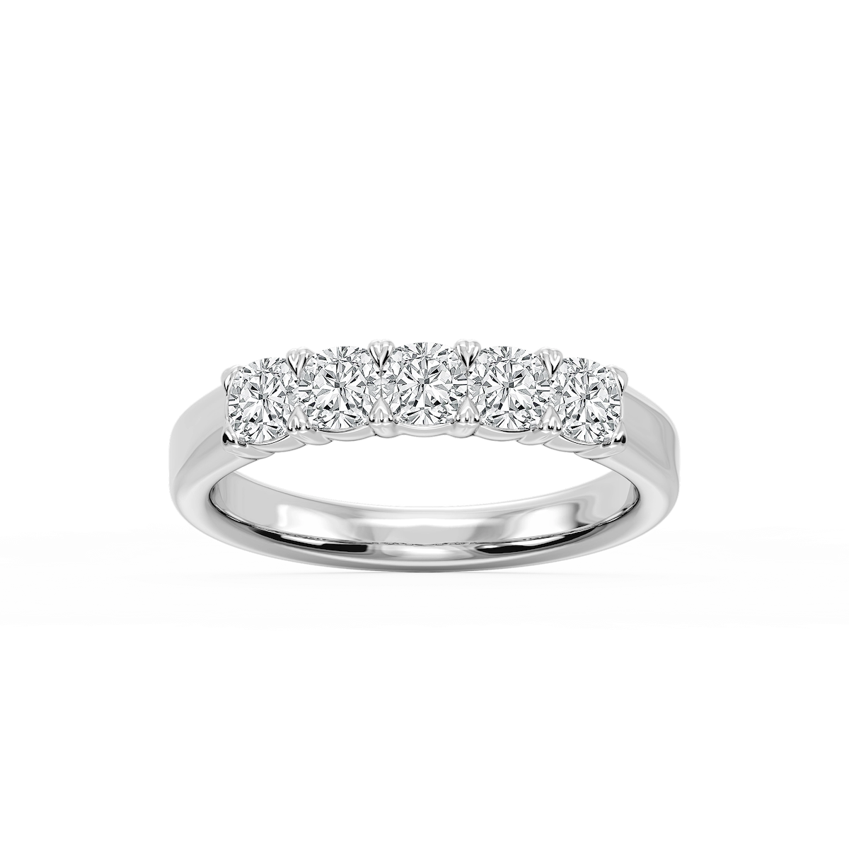 Kate Cushion Lab Grown Diamond 5-Stone V-Prong Anniversary Band
