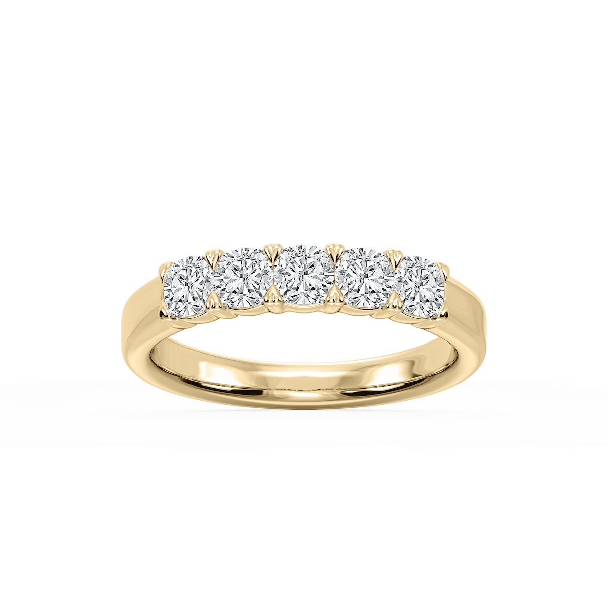 Kate Cushion Lab Grown Diamond 5-Stone V-Prong Anniversary Band