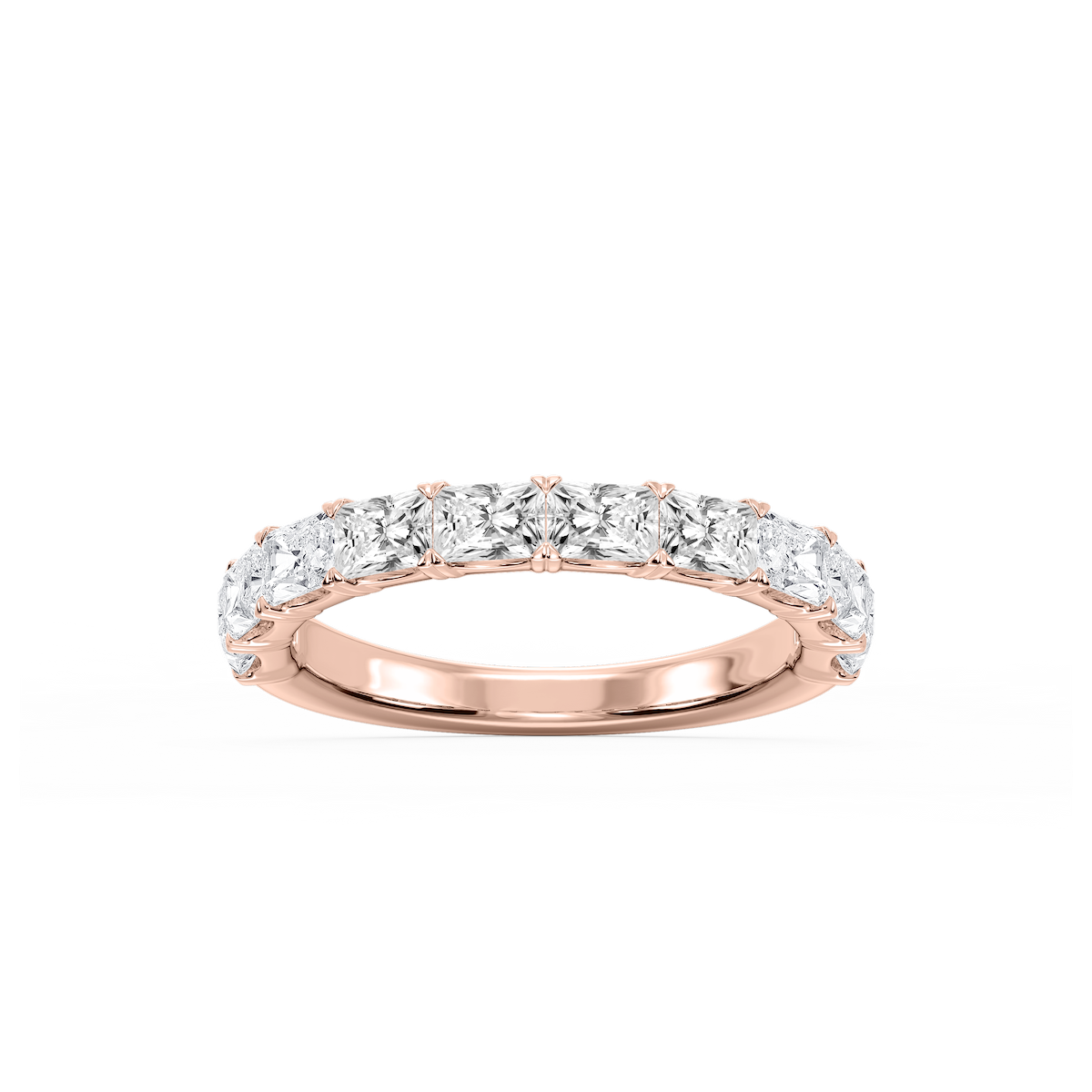 Mae Radiant Lab Grown Diamond East West V-Prong Anniversary Band