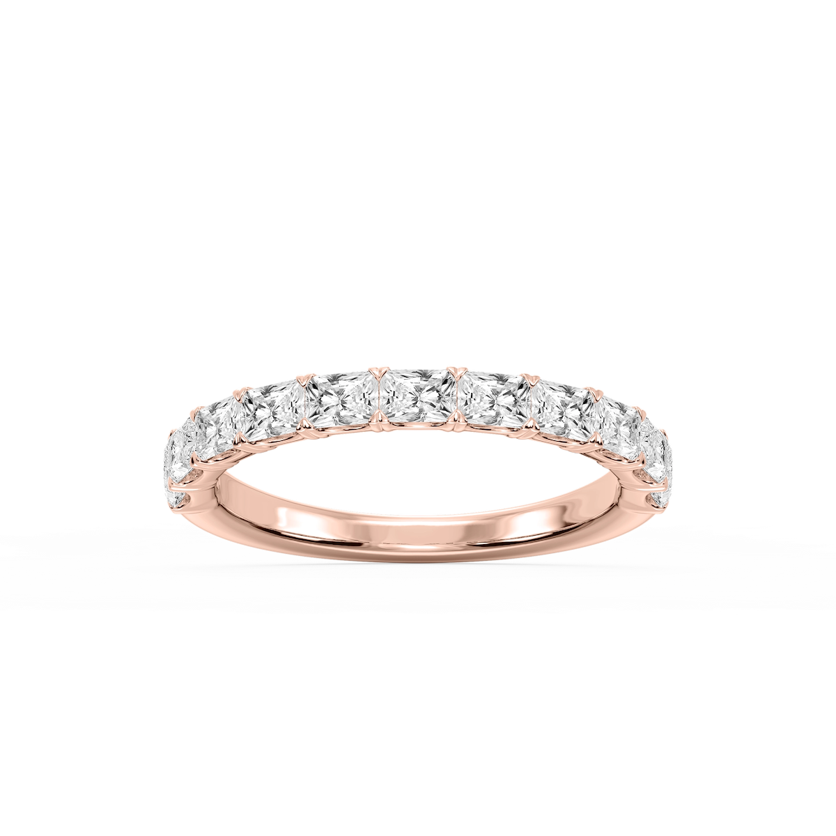 Mae Radiant Lab Grown Diamond East West V-Prong Anniversary Band