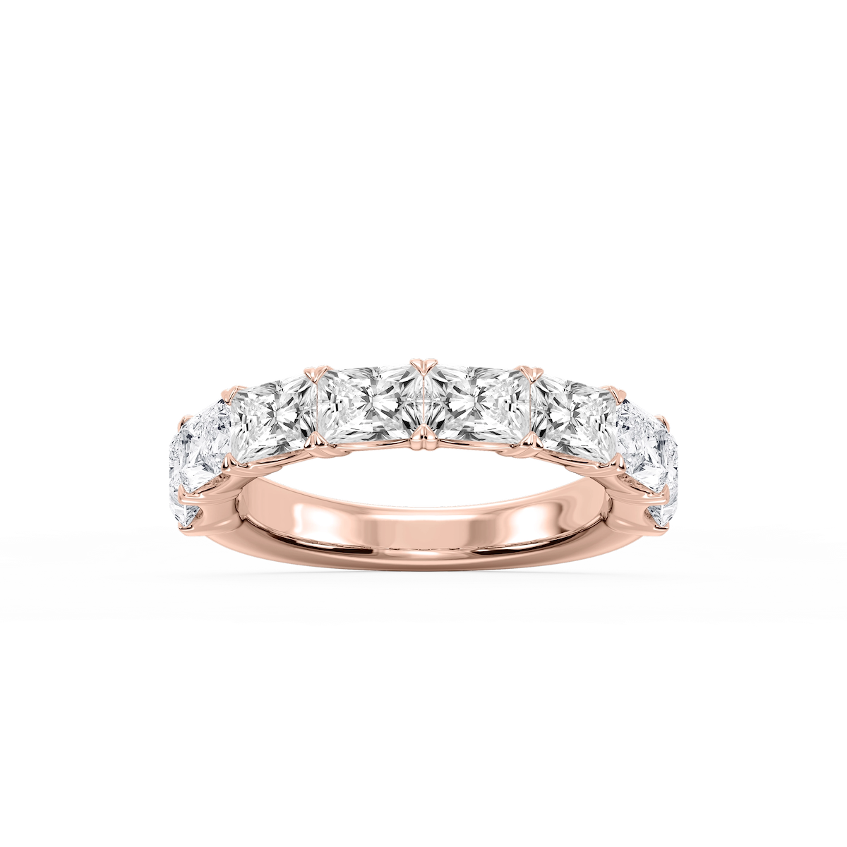 Mae Radiant Lab Grown Diamond East West V-Prong Anniversary Band