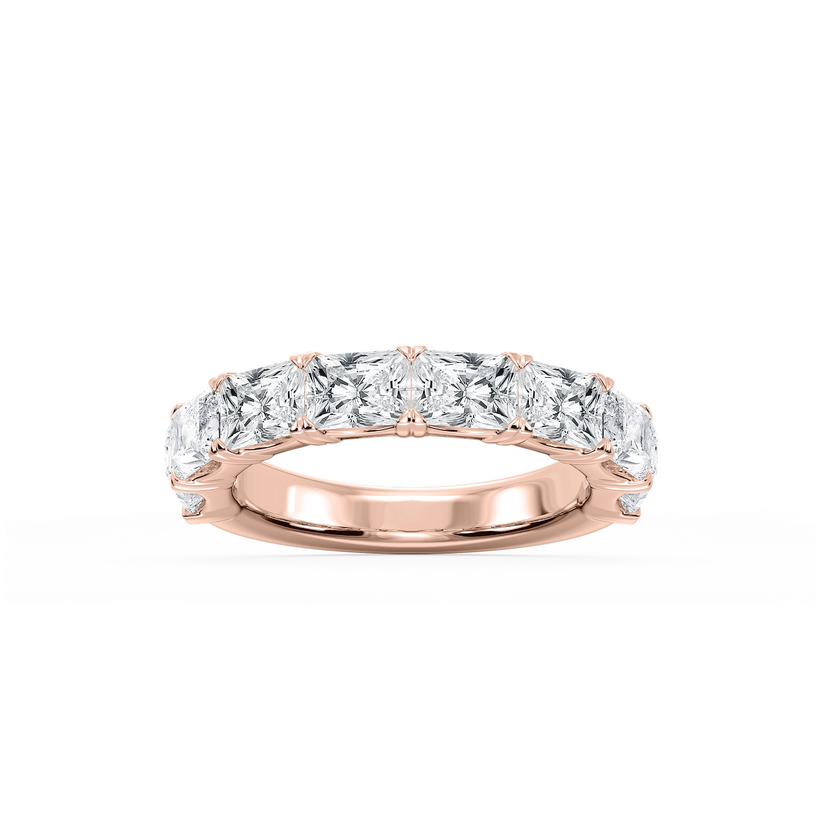 Mae Radiant Lab Grown Diamond East West V-Prong Anniversary Band