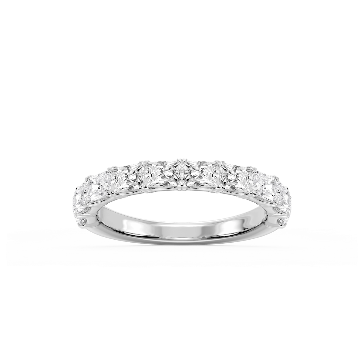 Mae Radiant Lab Grown Diamond East West V-Prong Anniversary Band