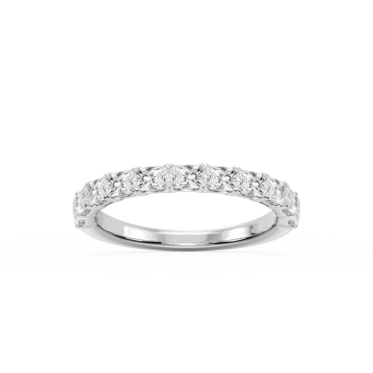 Mae Radiant Lab Grown Diamond East West V-Prong Anniversary Band
