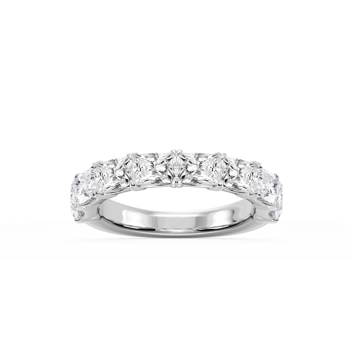 Mae Radiant Lab Grown Diamond East West V-Prong Anniversary Band