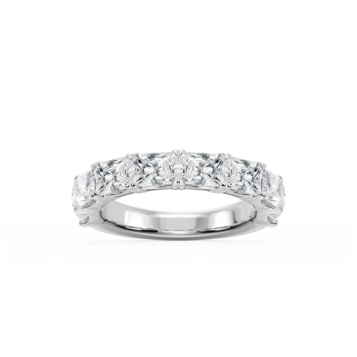 Mae Radiant Lab Grown Diamond East West V-Prong Anniversary Band