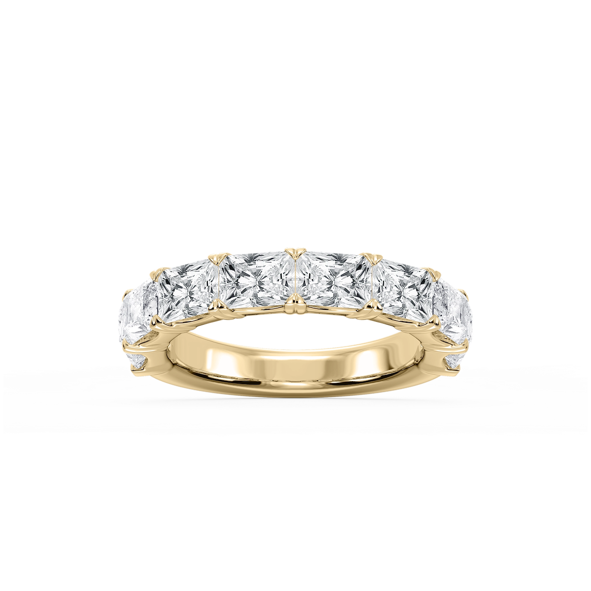 Mae Radiant Lab Grown Diamond East West V-Prong Anniversary Band