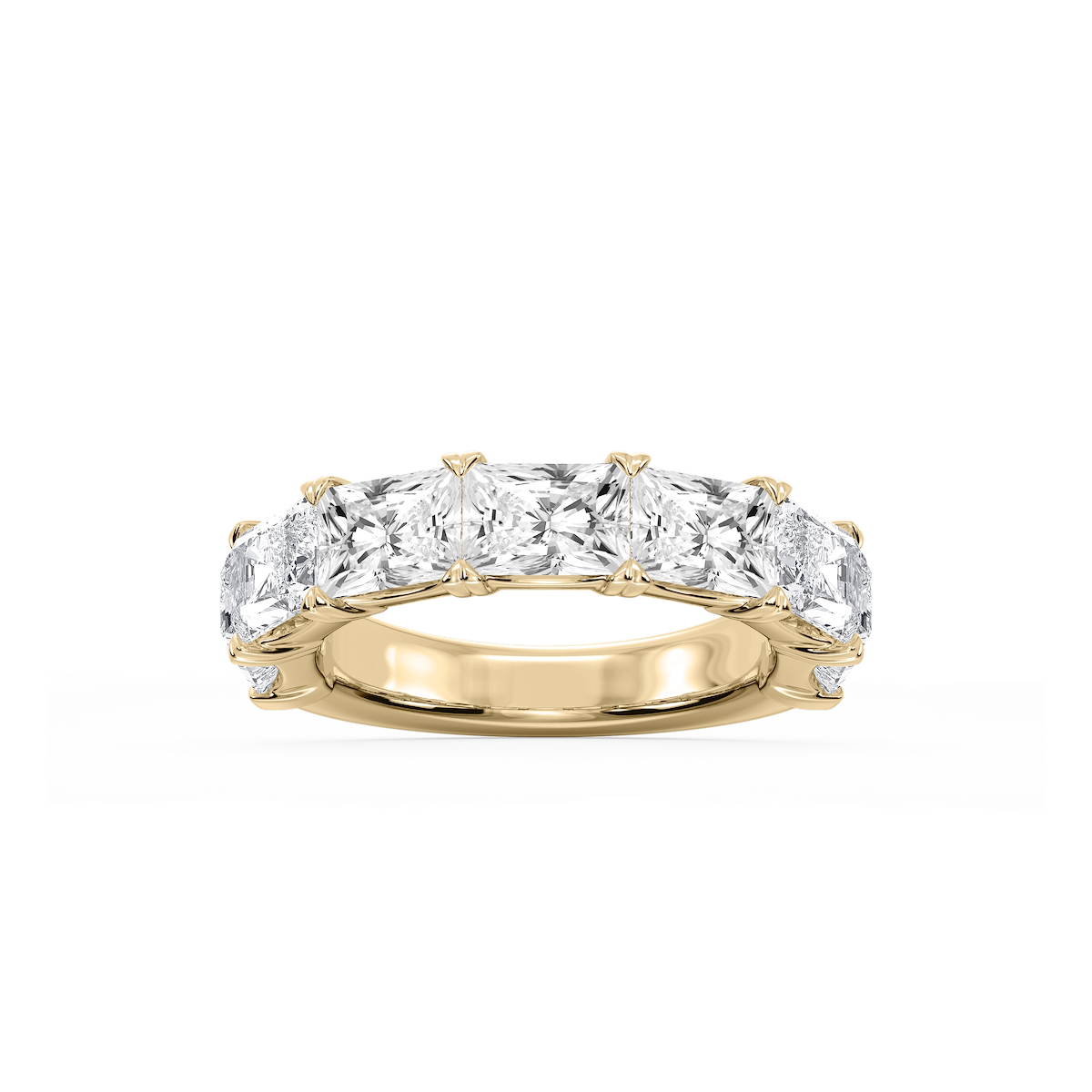 Mae Radiant Lab Grown Diamond East West V-Prong Anniversary Band
