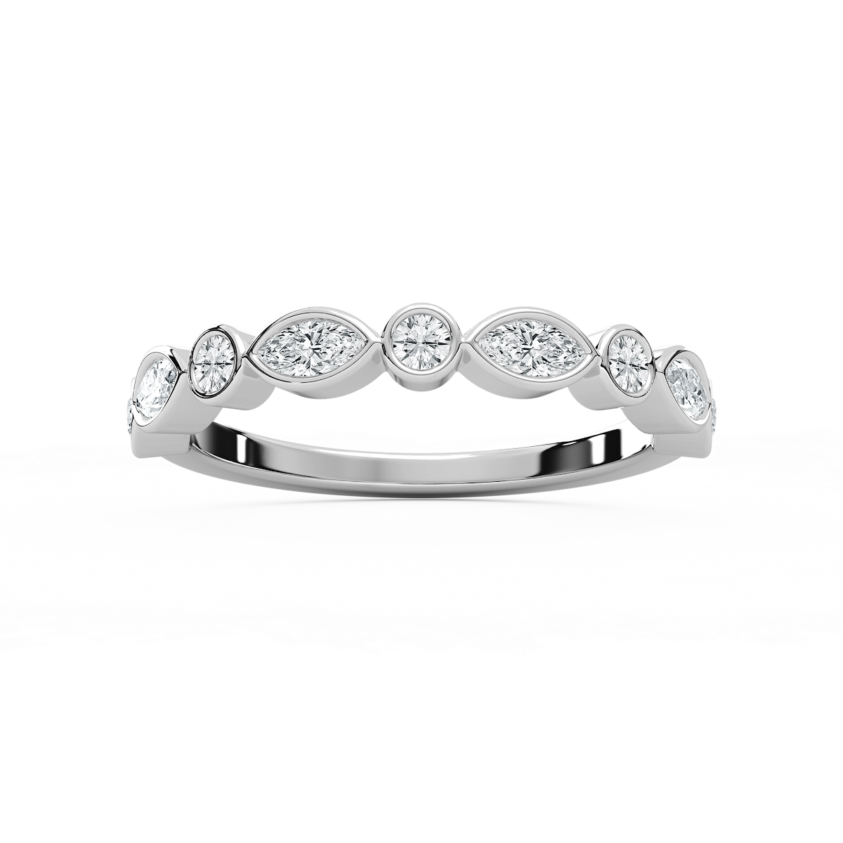 Marquise Bezel Stack Ring