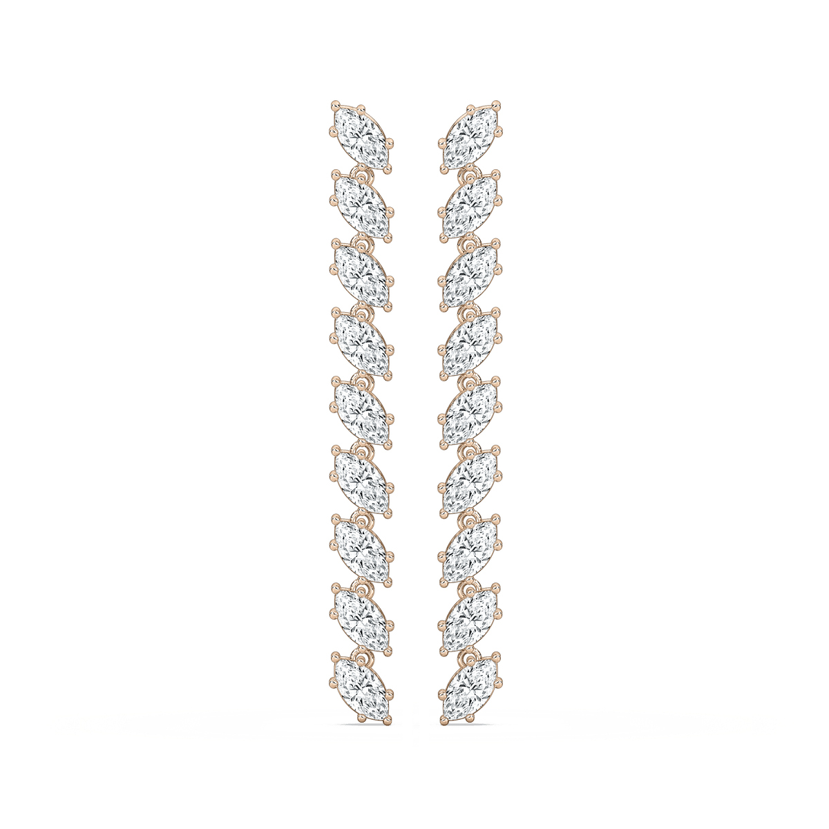 2 ⅛ ctw Marquise Lab Grown Diamond Drop Earrings